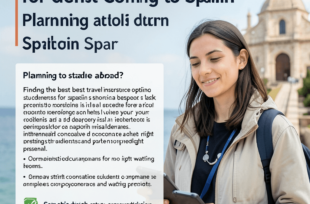 Best Travel Insurance Options for Students Coming to Spain